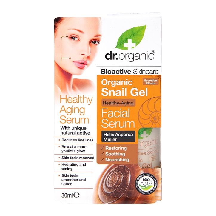 Dr Organic Healthy Ageing Snail Gel Facial Serum 30ml